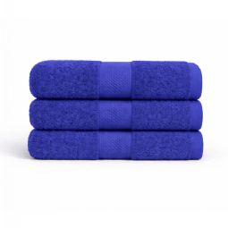 Bomulds håndklæde - 100% bomuld - Diamant - Blå